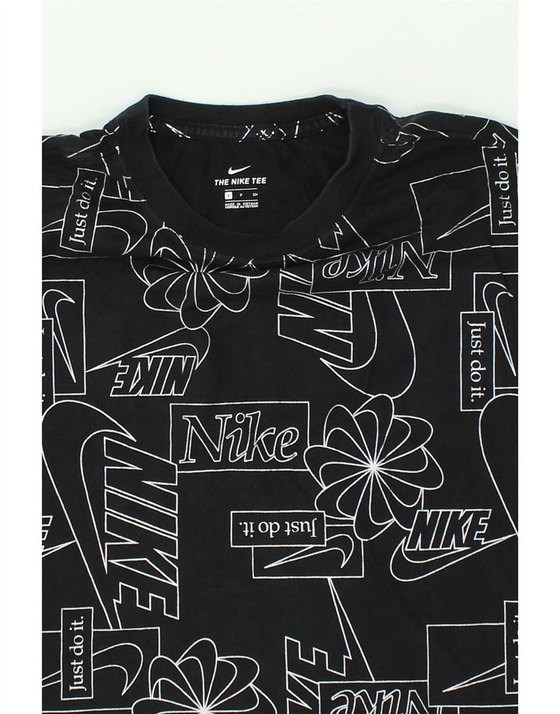 NIKE Mens Graphic T-Shirt Top Small Black Cotton | Vintage Nike | Thrift | Second-Hand Nike | Used Clothing | Messina Hembry 