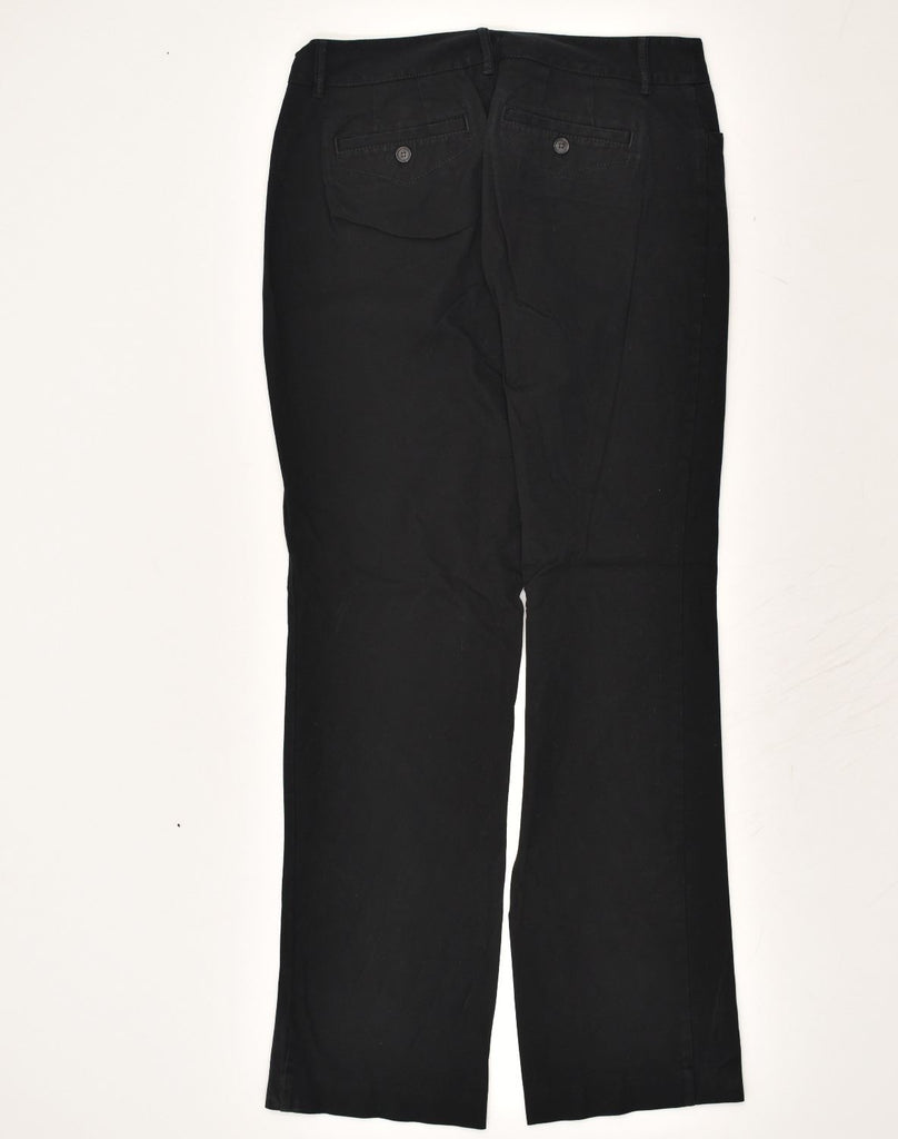 EDDIE BAUER Womens Blakely Fit Straight Casual Trousers US 10 Large W34 L32 Black | Vintage Eddie Bauer | Thrift | Second-Hand Eddie Bauer | Used Clothing | Messina Hembry 