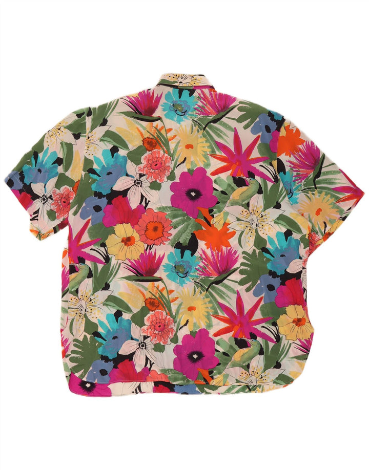 Calbros Womens Short Sleeve Pullover Shirt IT 44 Medium Multicoloured