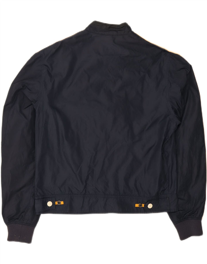 GAS Mens Bomber Jacket UK 38 Medium Navy Blue Colourblock Vintage Gas and Second-Hand Gas from Messina Hembry 