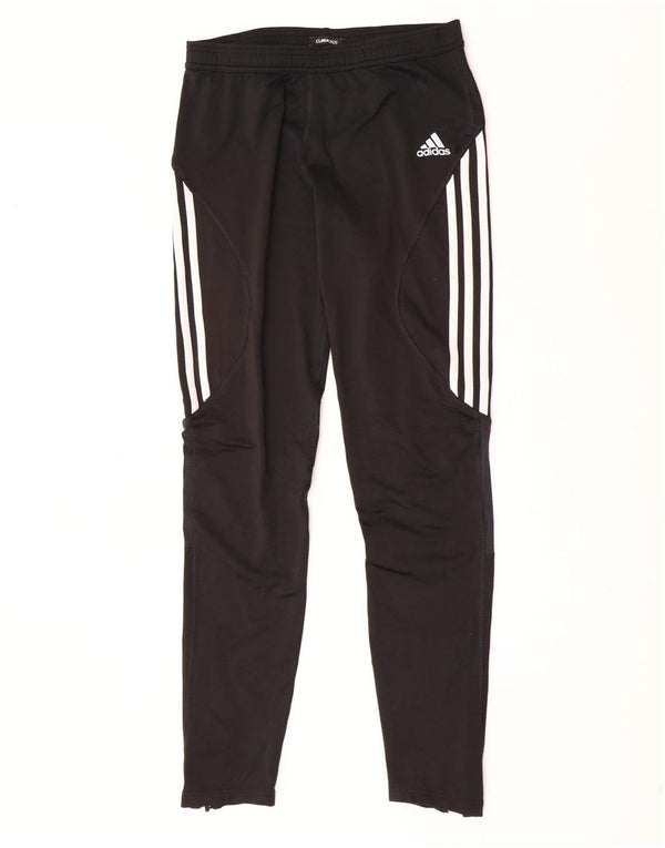 Adidas Boys Clima 365 Tracksuit Trousers 15-16 Years XL Black Polyester