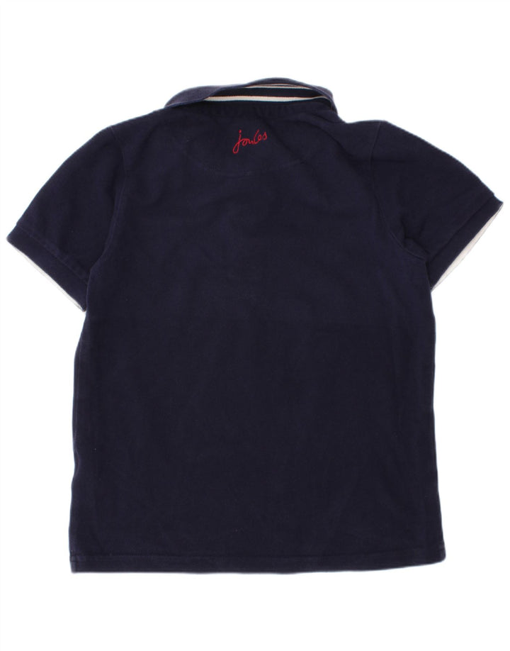 Joules Boys Polo Shirt 7-8 Years Navy Blue Cotton