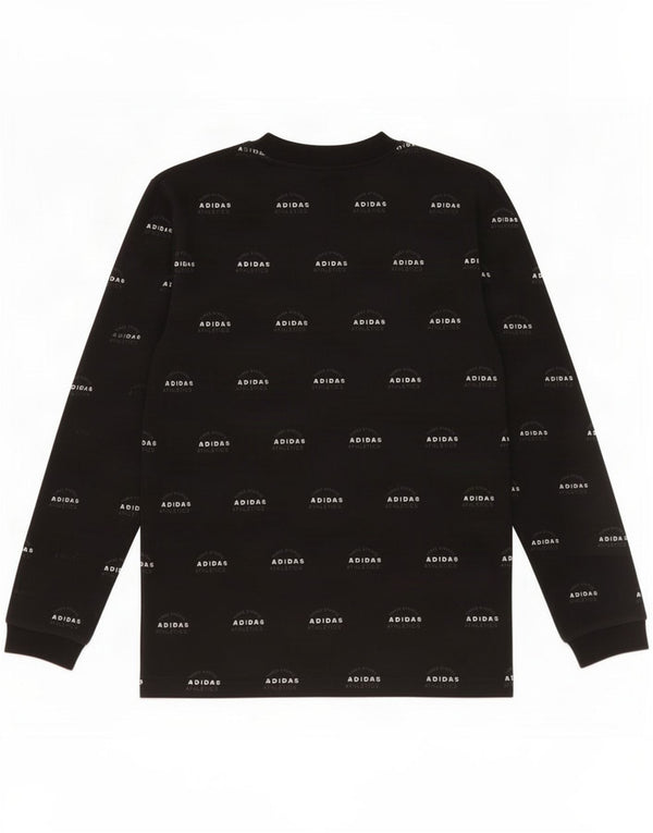 Adidas Mens Graphic Sweatshirt Jumper Small Black Cotton
