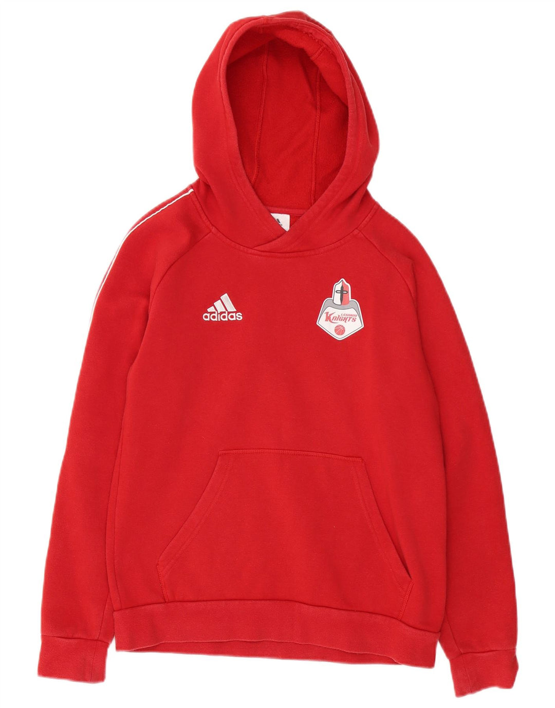 ADIDAS Boys Legnano Basket Knights Hoodie Jumper 13-14 Years Red