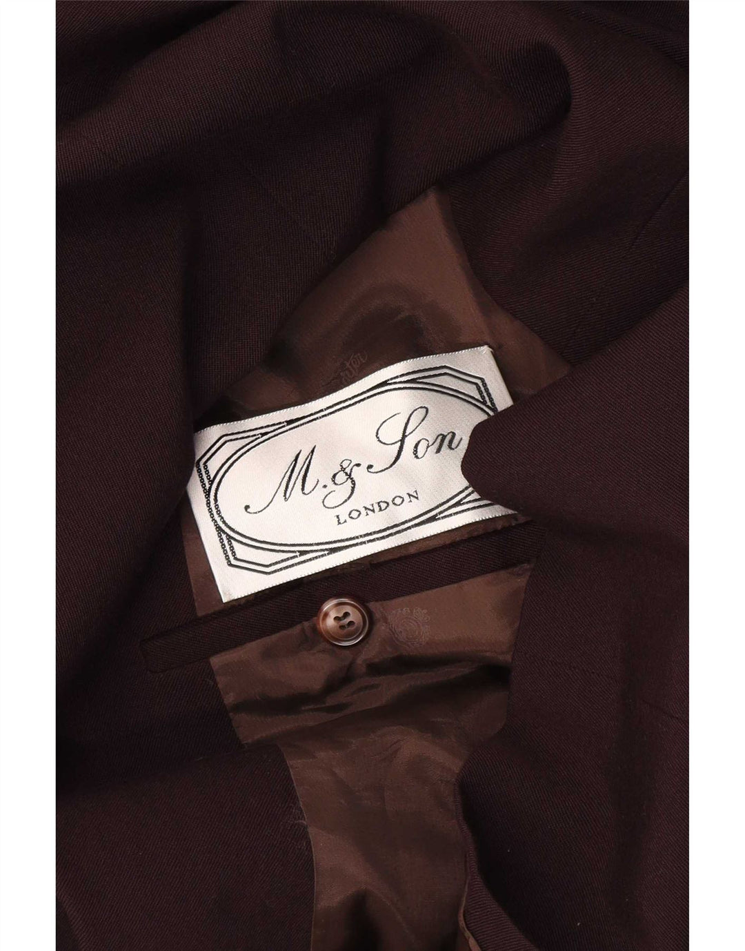 Vintage Mens Double Breasted Blazer Jacket UK 38 Medium Burgundy