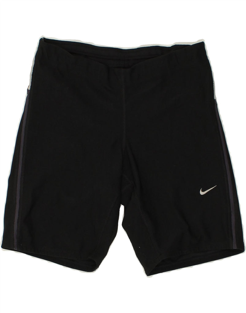 NIKE Womens Dri Fit Sport Shorts UK 10 Small Black | Vintage Nike | Thrift | Second-Hand Nike | Used Clothing | Messina Hembry 