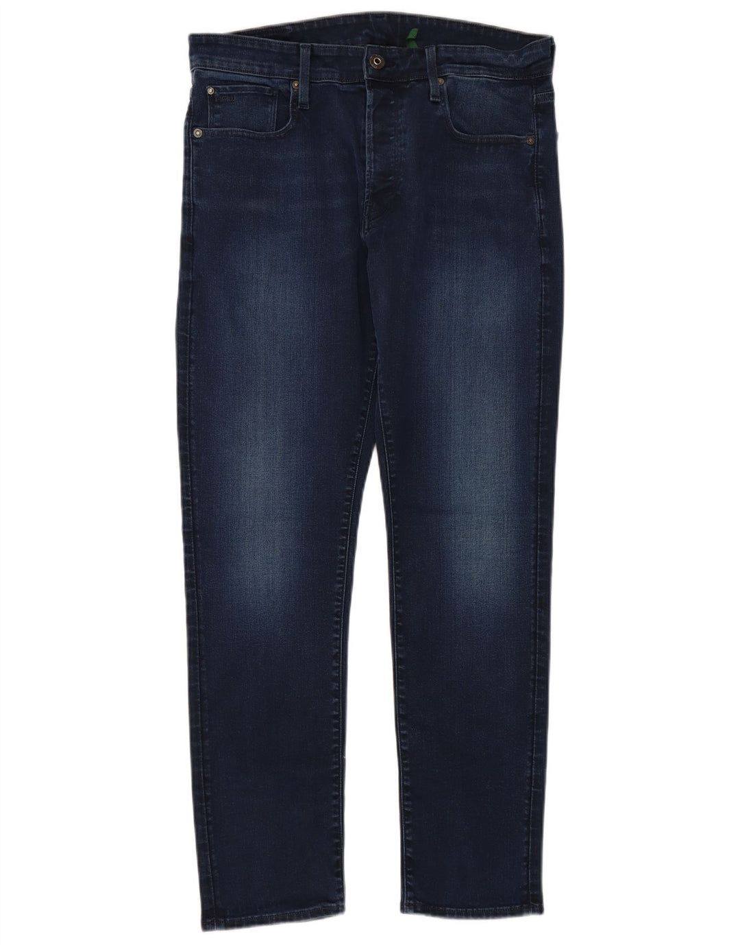G-STAR Mens Straight Tapered Jeans W34 L32 Navy Blue Cotton