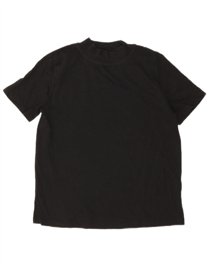 Zara Womens T-Shirt Top UK 10 Small Black