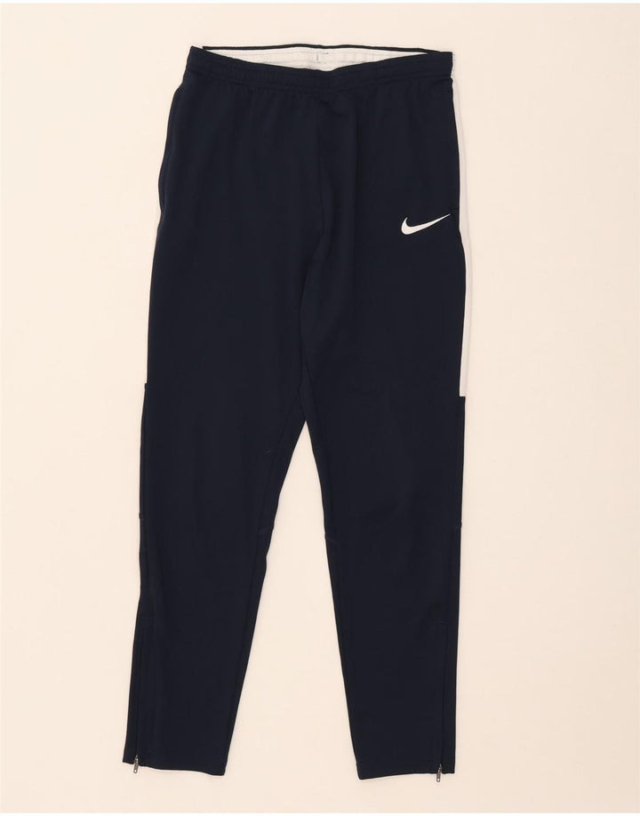 Nike Boys Dri Fit Tracksuit Trousers 12-13 Years Large Navy Blue