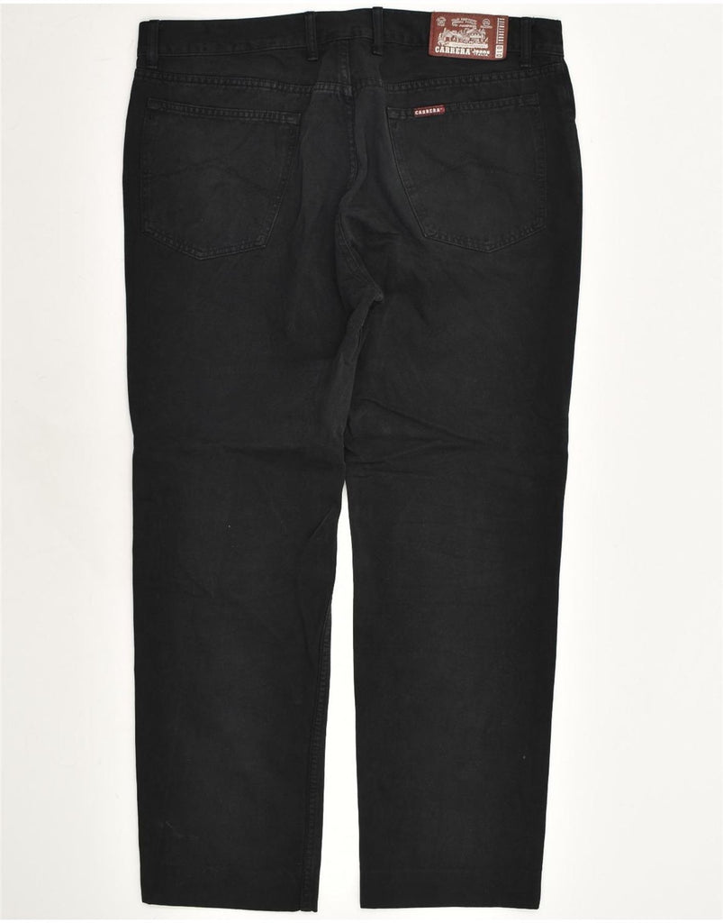 CARRERA Mens Straight Casual Trousers W37 L29 Black | Vintage Carrera | Thrift | Second-Hand Carrera | Used Clothing | Messina Hembry 