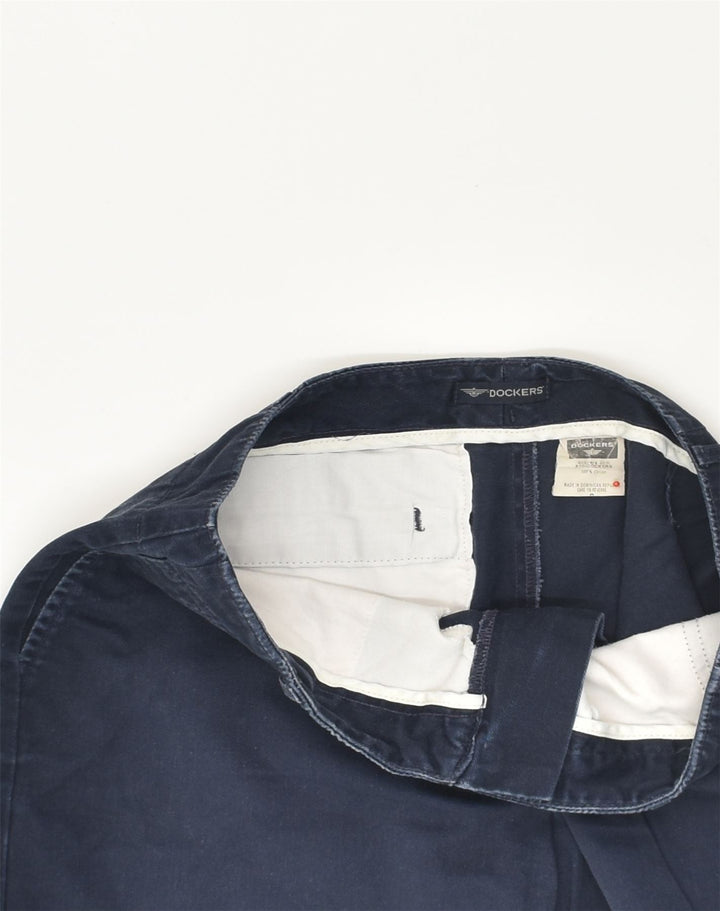 DOCKERS Womens Chino Shorts US 6 Medium W32  Navy Blue Cotton | Vintage Dockers | Thrift | Second-Hand Dockers | Used Clothing | Messina Hembry 