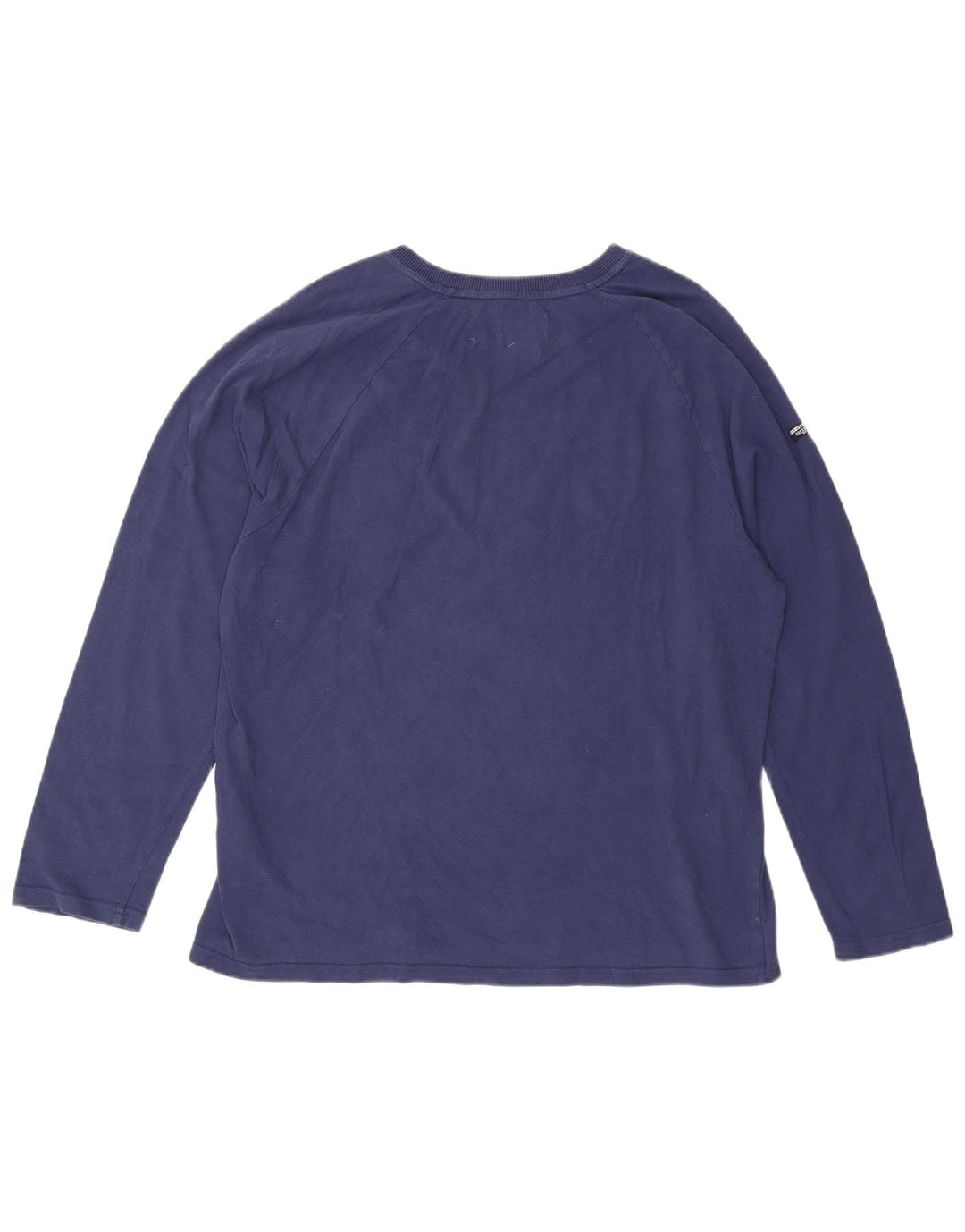 Superdry Mens Graphic Top Long Sleeve 2XL Navy Blue Cotton