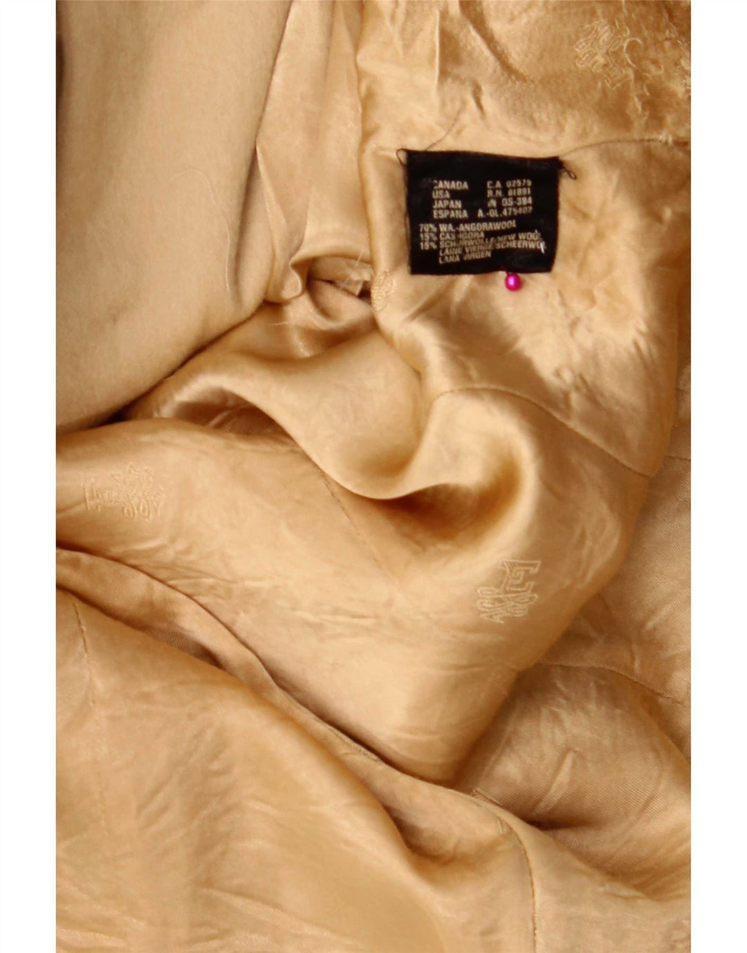 Escada Womens by Margaretha Ley 6 Button Blazer Jacket EU 38 Medium Beige