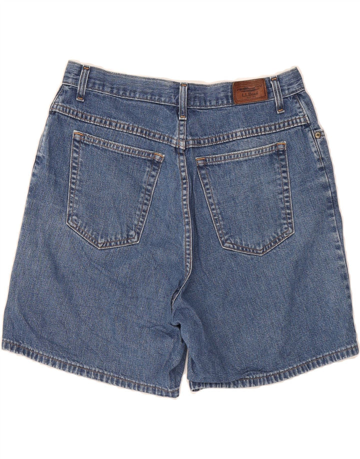 L.L.BEAN Womens Denim Shorts US 12 Large W32  Blue Cotton Vintage L.L.Bean and Second-Hand L.L.Bean from Messina Hembry 