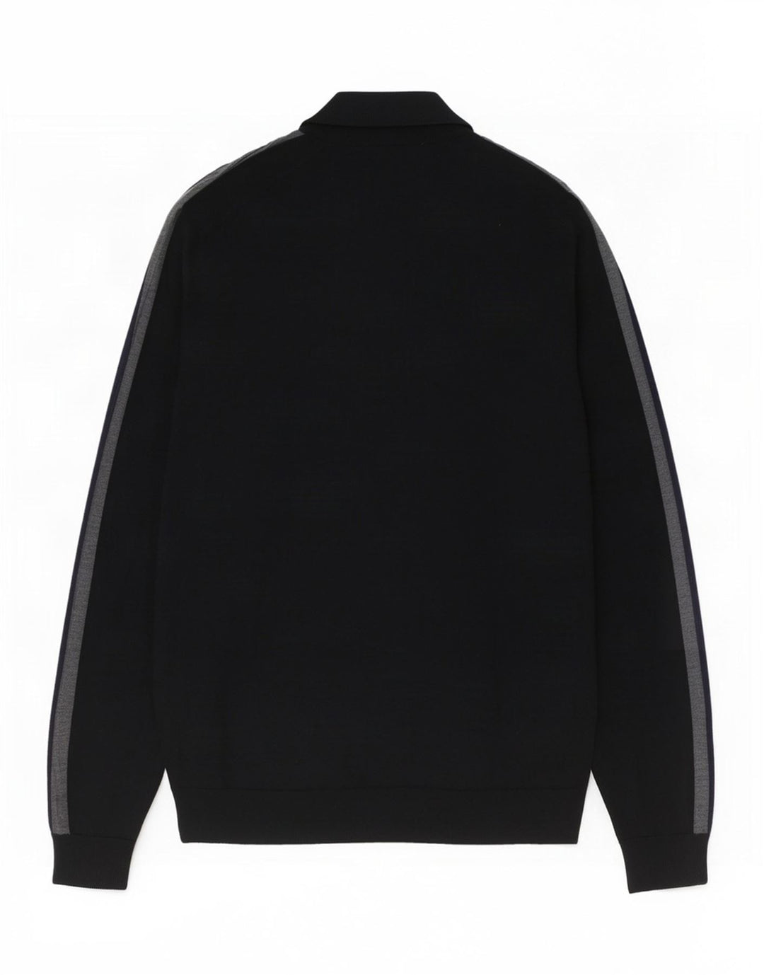 Marks & Spencer Mens Zip Neck Jumper Sweater XL Black Colourblock