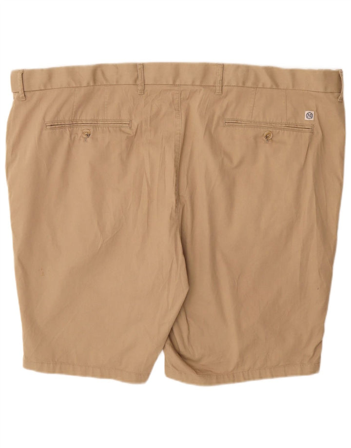 Marks & Spencer Mens Chino Shorts W48 4XL Beige Cotton