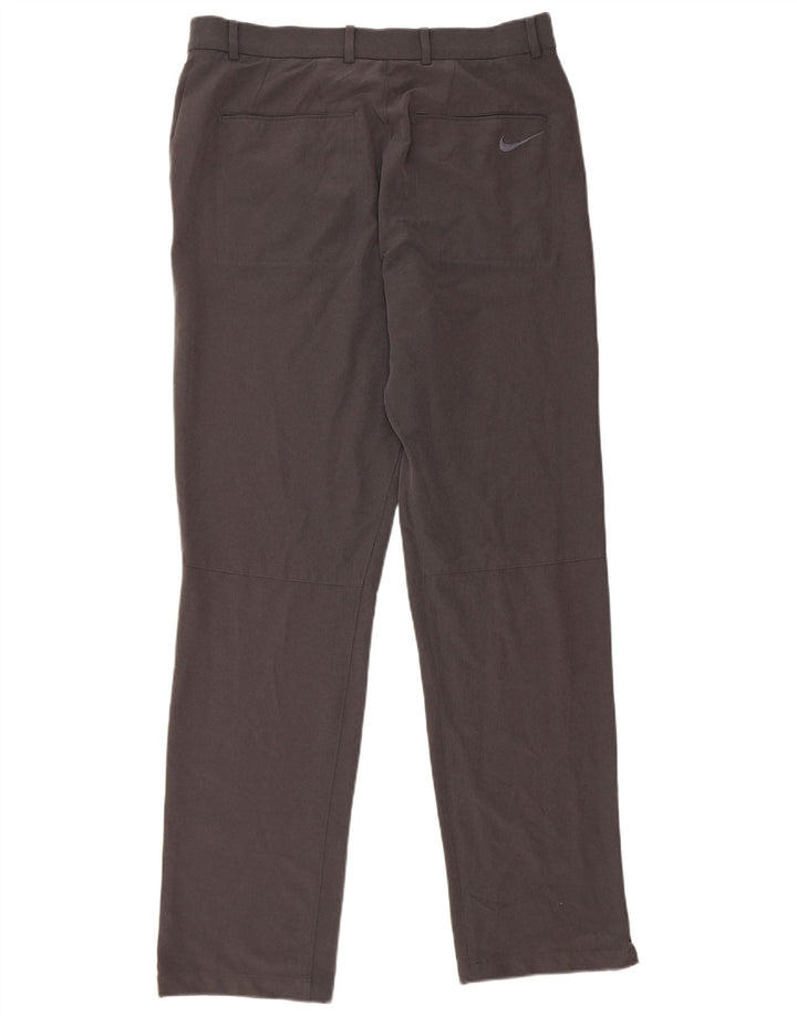 Nike Mens Straight Chino Trousers W32 L34 Grey Polyester