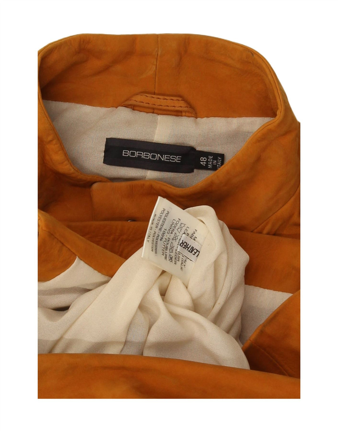 Borbonese Womens Suede Jacket IT 48 XL Brown Leather