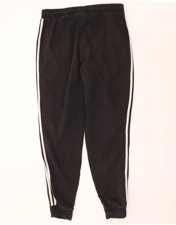 Adidas Mens Tracksuit Trousers Joggers Large Black Cotton