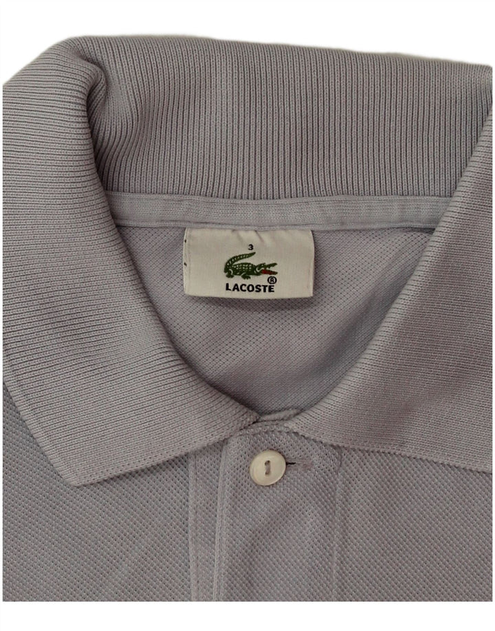 Lacoste Mens Polo Shirt Size 3 Small Blue Cotton
