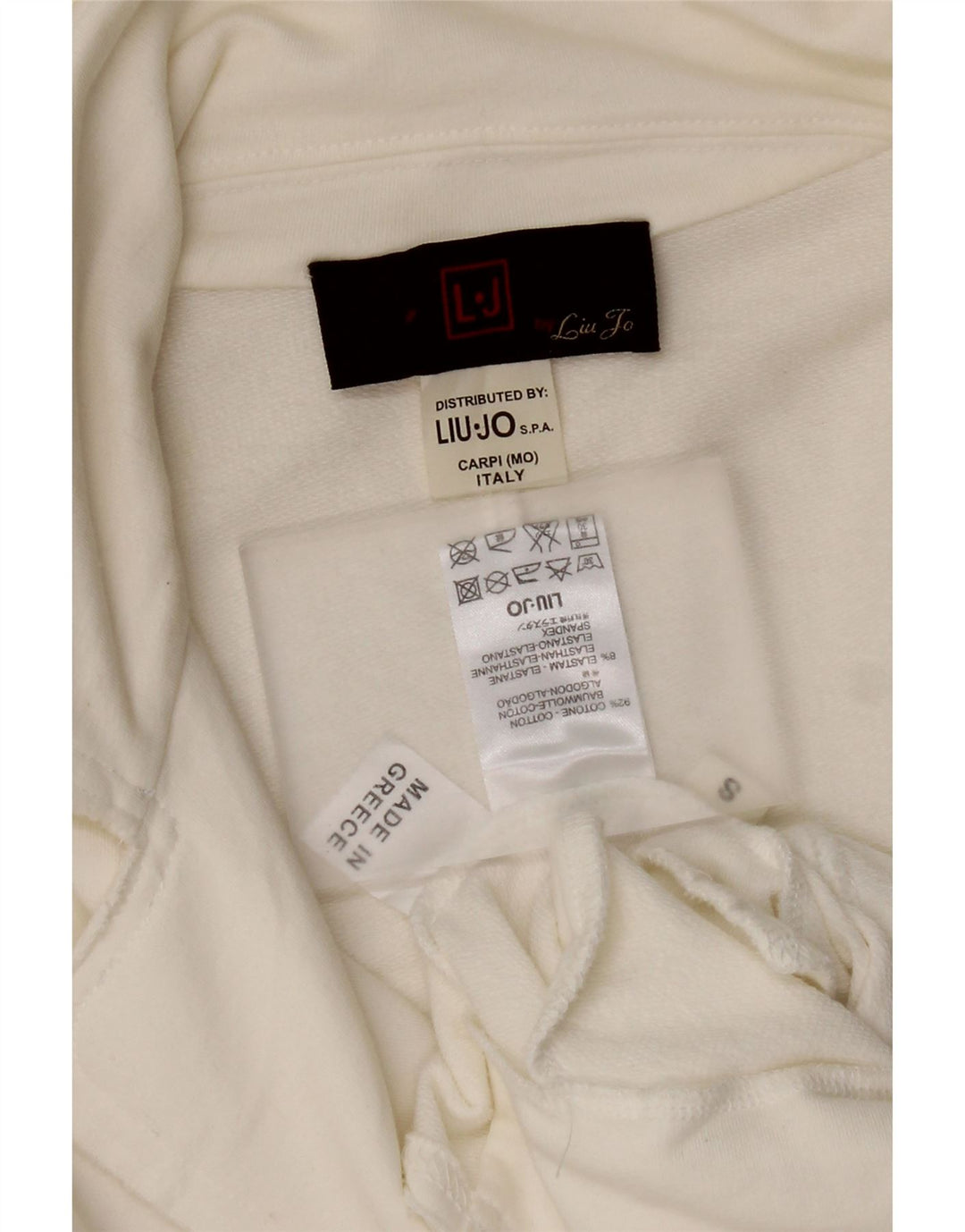 Liu Jo Womens 3 Button Blazer Jacket UK 10 Small White Cotton