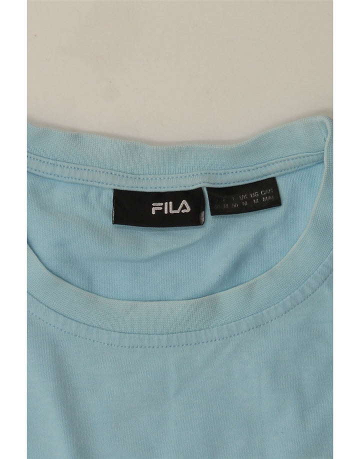Fila Mens T-Shirt Top Medium Blue Colourblock