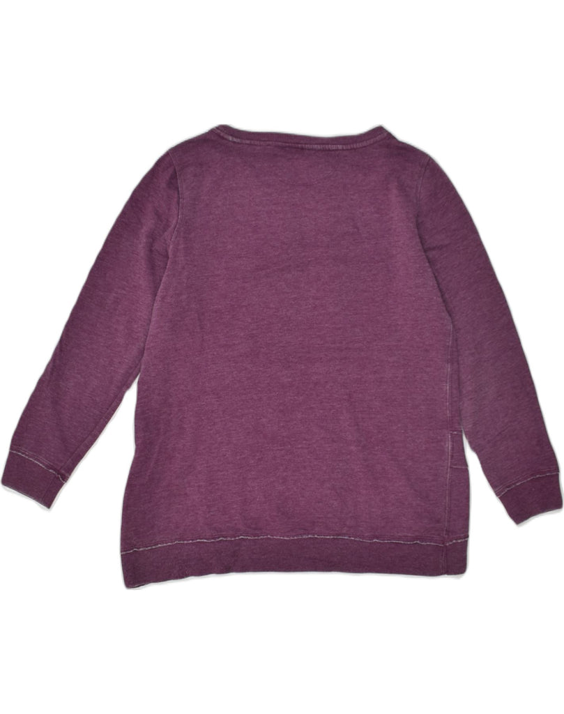 CALVIN KLEIN Womens Sweatshirt Jumper UK 16 Large Purple Cotton | Vintage Calvin Klein | Thrift | Second-Hand Calvin Klein | Used Clothing | Messina Hembry 