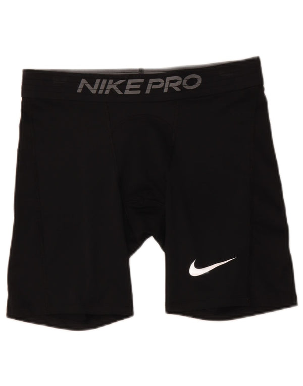 Nike Mens Tight Fit Graphic Sport Shorts Large Black Polyester
