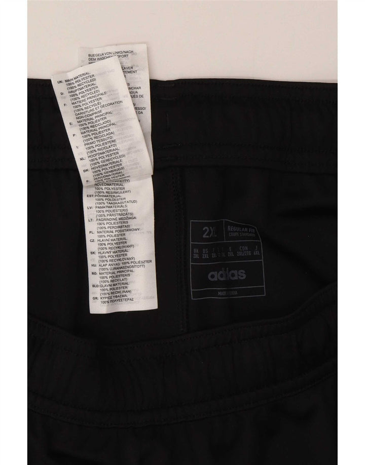 Adidas Mens Regular Fit Sport Shorts 2XL Black Polyester