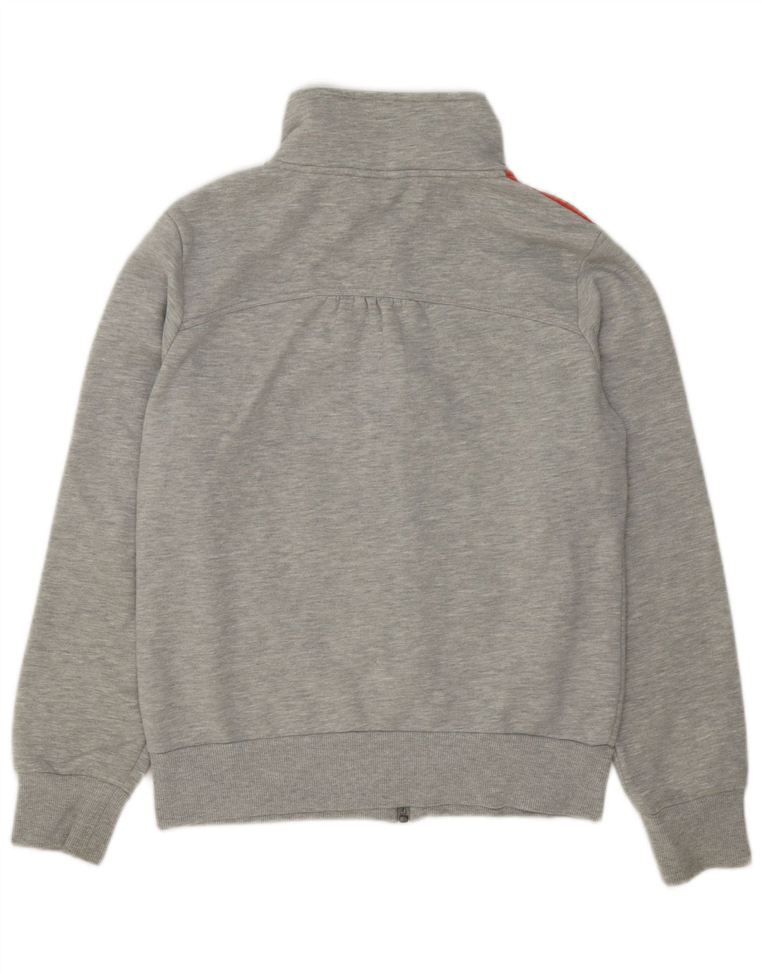 Adidas Womens Graphic Tracksuit Top Jacket UK 16 Large Grey Cotton