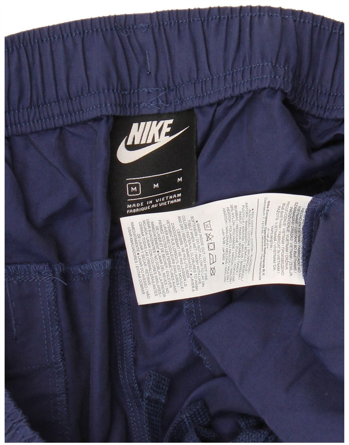 Nike Mens Cargo Tracksuit Trousers Medium  Navy Blue Cotton