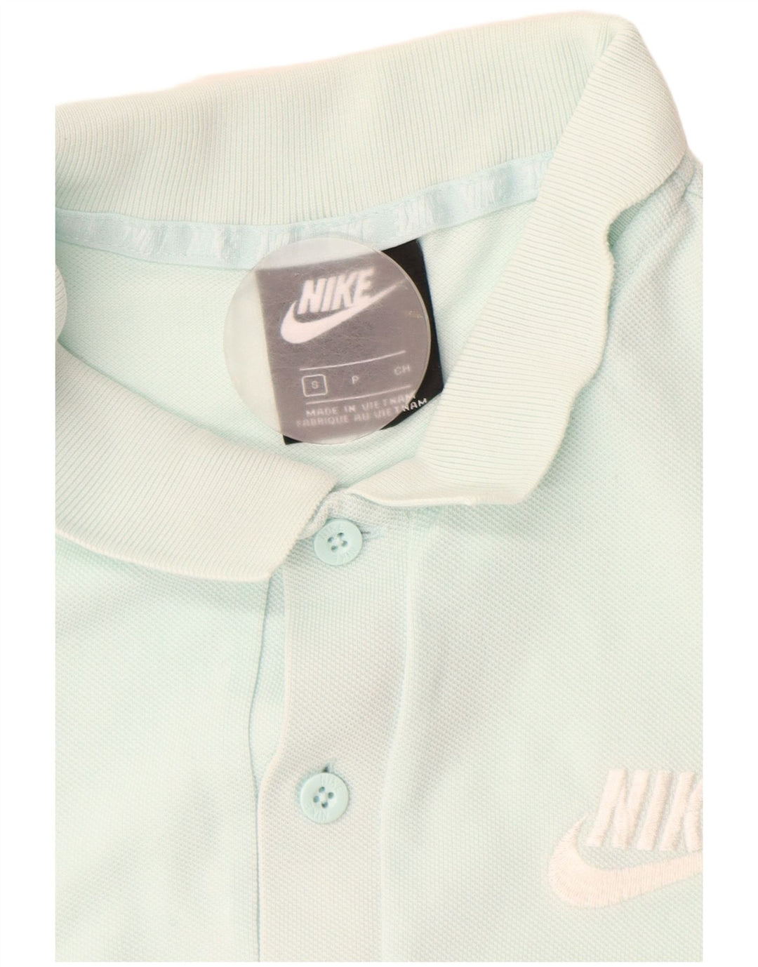 Nike Mens Polo Shirt Small Turquoise Cotton