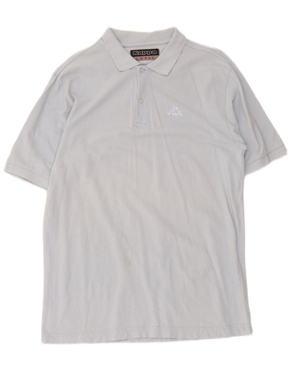 Kappa Mens Regular Fit Polo Shirt Large Blue Cotton