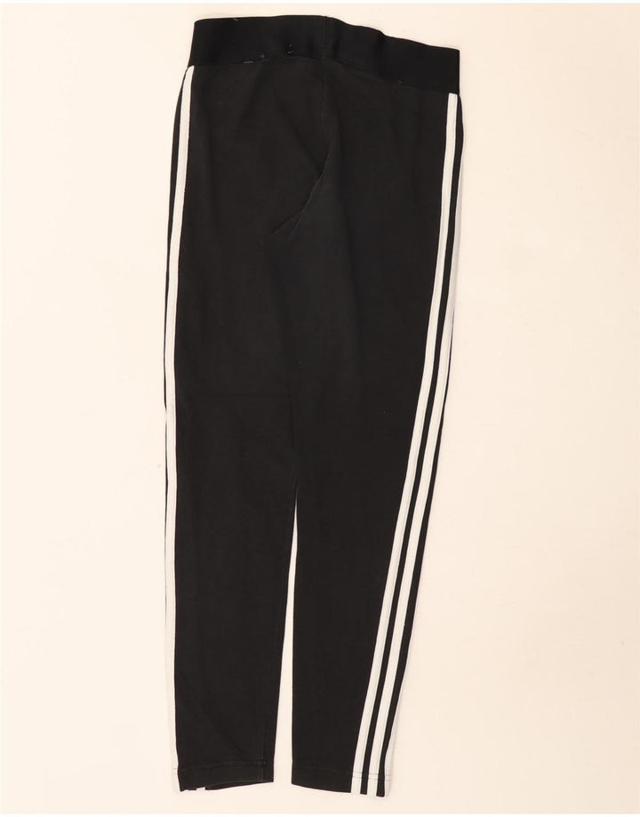 Adidas Womens Leggings UK 8/10 Small Black Cotton