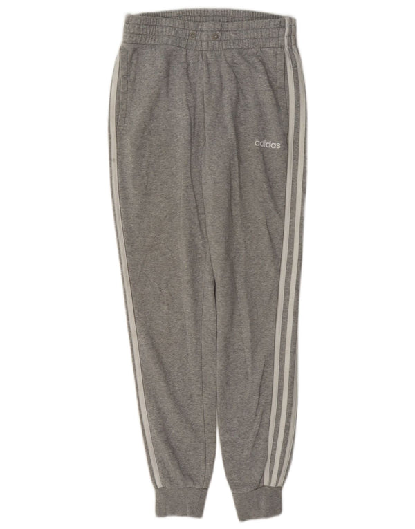 Adidas Womens Tracksuit Trousers Joggers UK 4/6 XS Grey Flecked Cotton