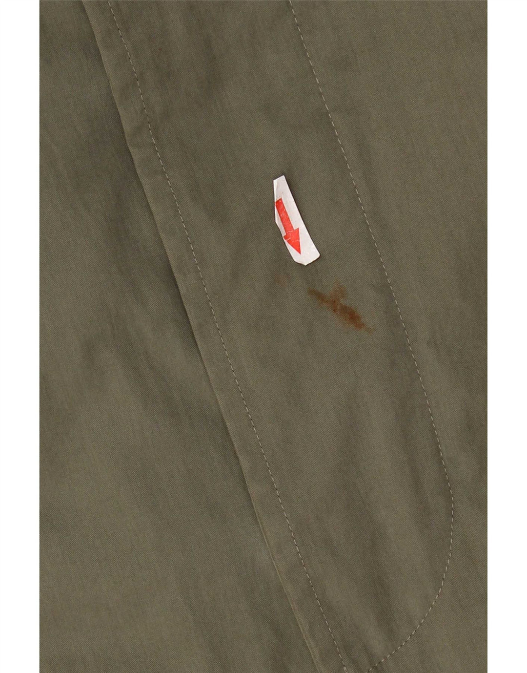 Hugo Boss Womens Overcoat EU 54 2XL Khaki Cotton