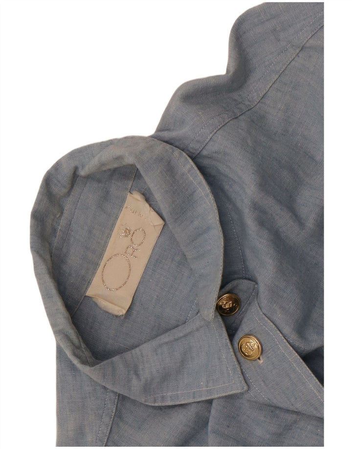 Vintage Womens Graphic Shirt UK 18 XL Blue