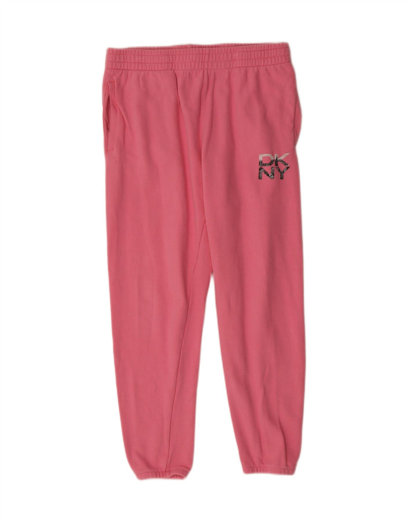 DKNY Womens Tracksuit Trousers Joggers UK 14 Large  Pink Vintage Dkny and Second-Hand Dkny from Messina Hembry 