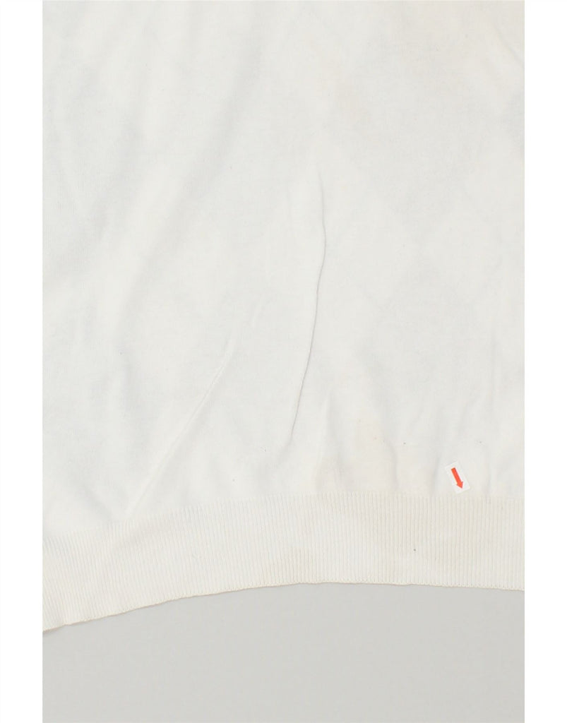 KAPPA Mens Vest Tank Top 2XL White Argyle/Diamond Cotton | Vintage Kappa | Thrift | Second-Hand Kappa | Used Clothing | Messina Hembry 