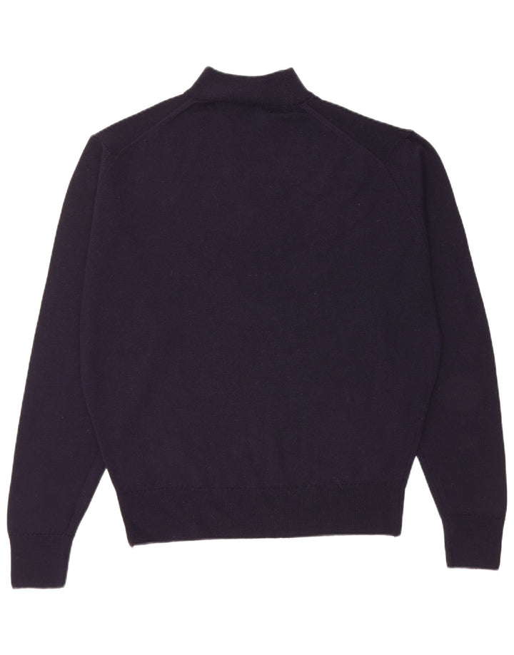St. Bernard Mens Regular Fit Turtle Neck Jumper Sweater Large Navy Blue