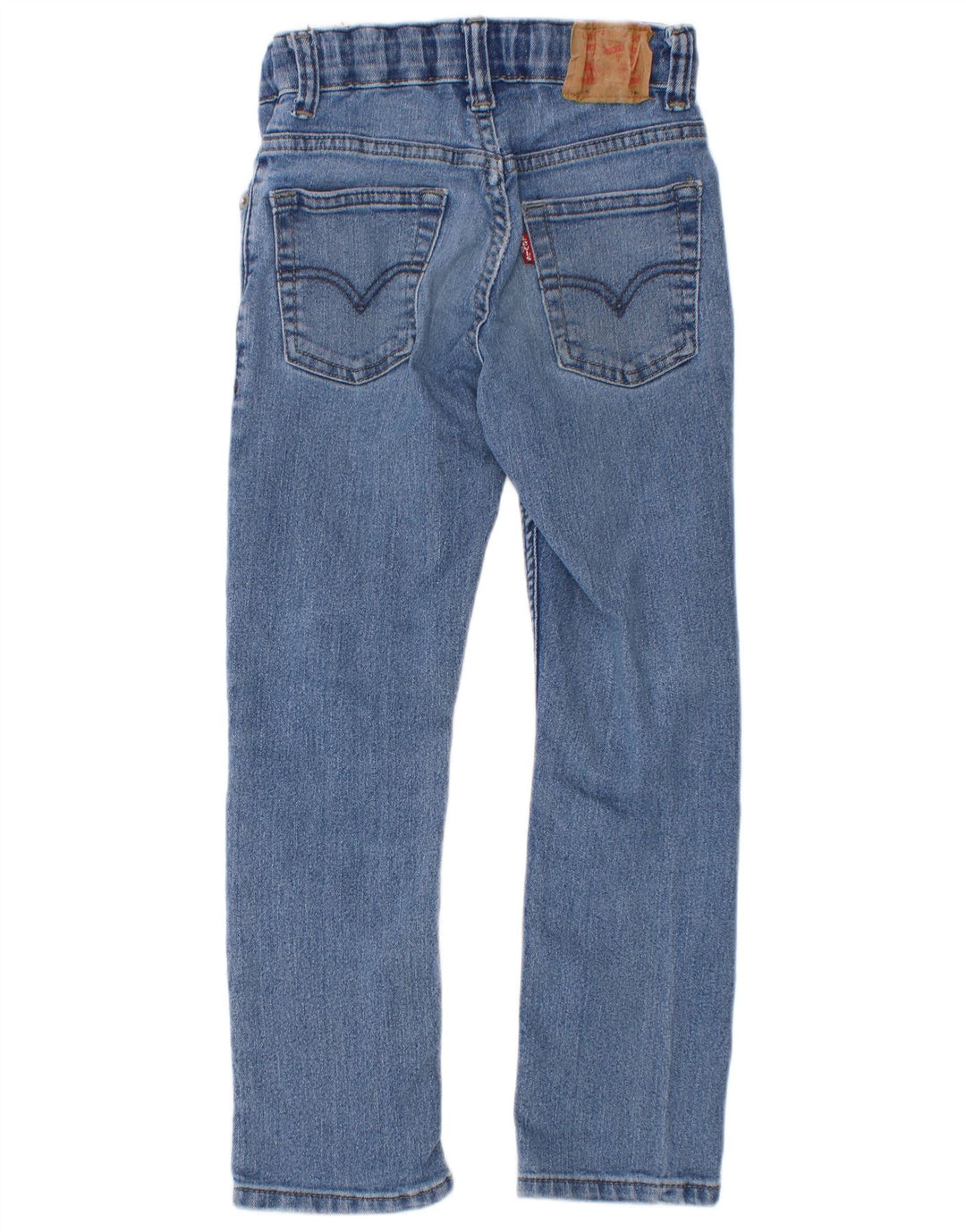 Levi's Boys Distressed Straight Jeans 6-7 Years W22 L21 Blue Cotton