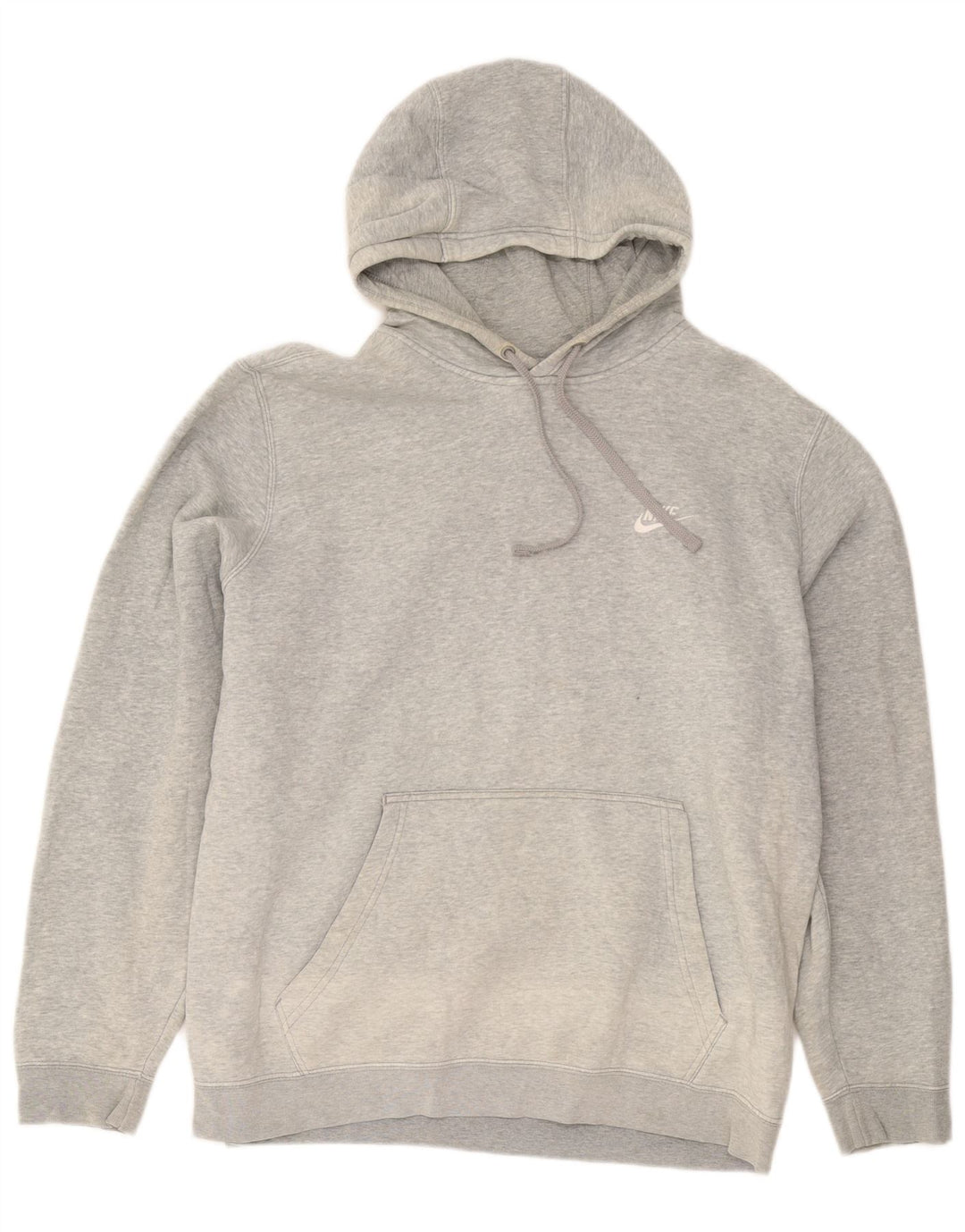 Nike Mens Hoodie Jumper XL Grey Cotton