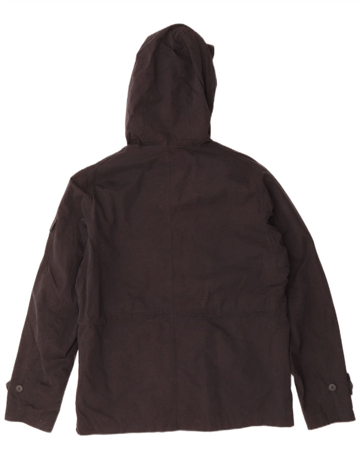 FAT FACE Mens Hooded Utility Jacket UK 38 Medium Navy Blue Polyester