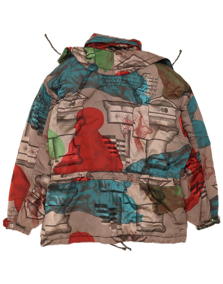 Ellesse Womens Abstract Pattern Padded Jacket UK 20 2XL Multicoloured