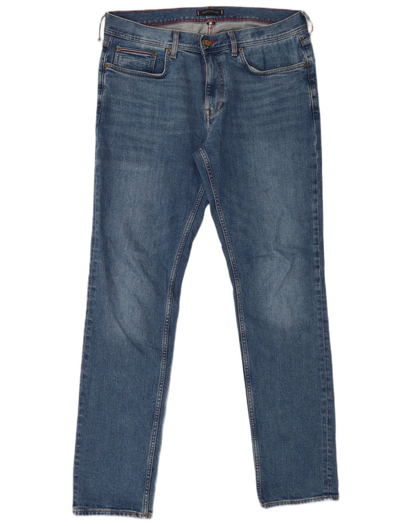 Tommy Hilfiger Mens Denton Straight Jeans W36 L34 Blue Cotton