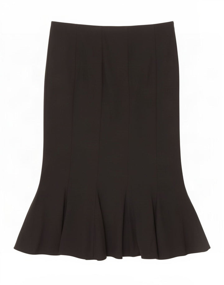 Marks & Spencer Womens Mermaid Skirt UK 10 Small W30 Black Polyester
