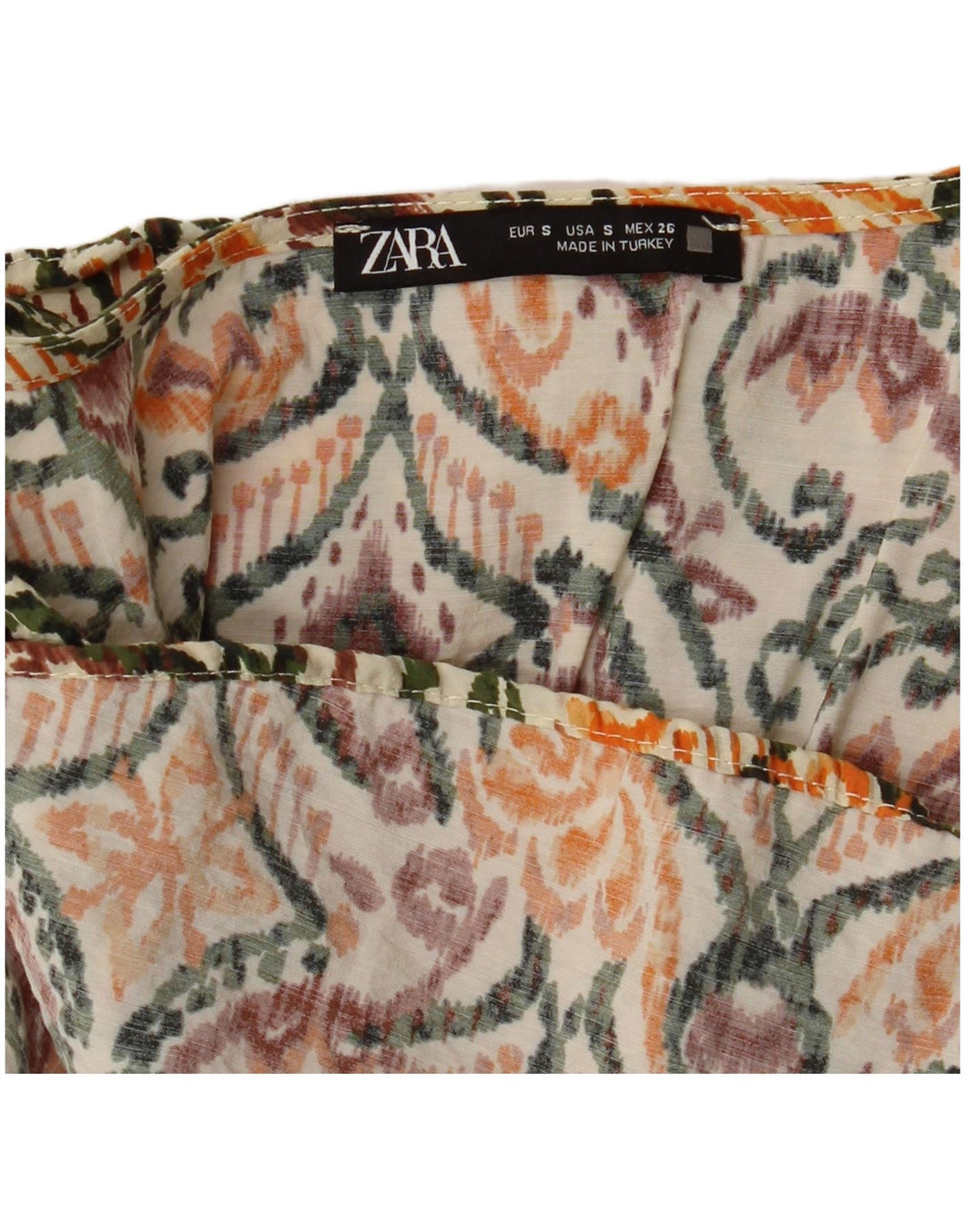 Zara Womens Tiered Dress UK 8 Small Multicoloured Floral