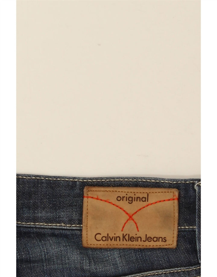 Calvin Klein Mens Straight Jeans W34 L28 Blue