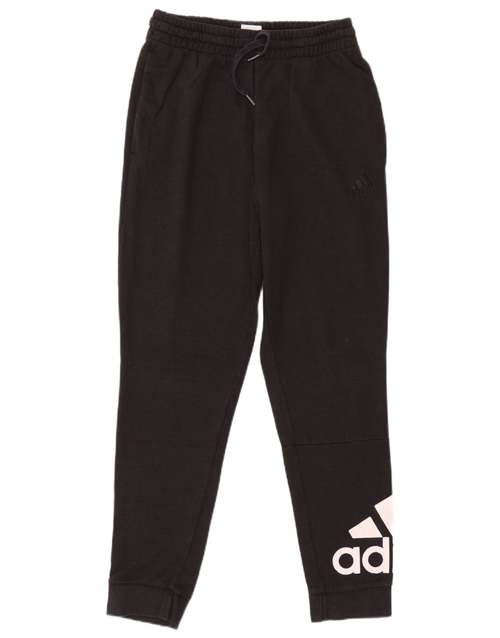 Adidas Mens Graphic Tracksuit Trousers Joggers Medium Black Cotton