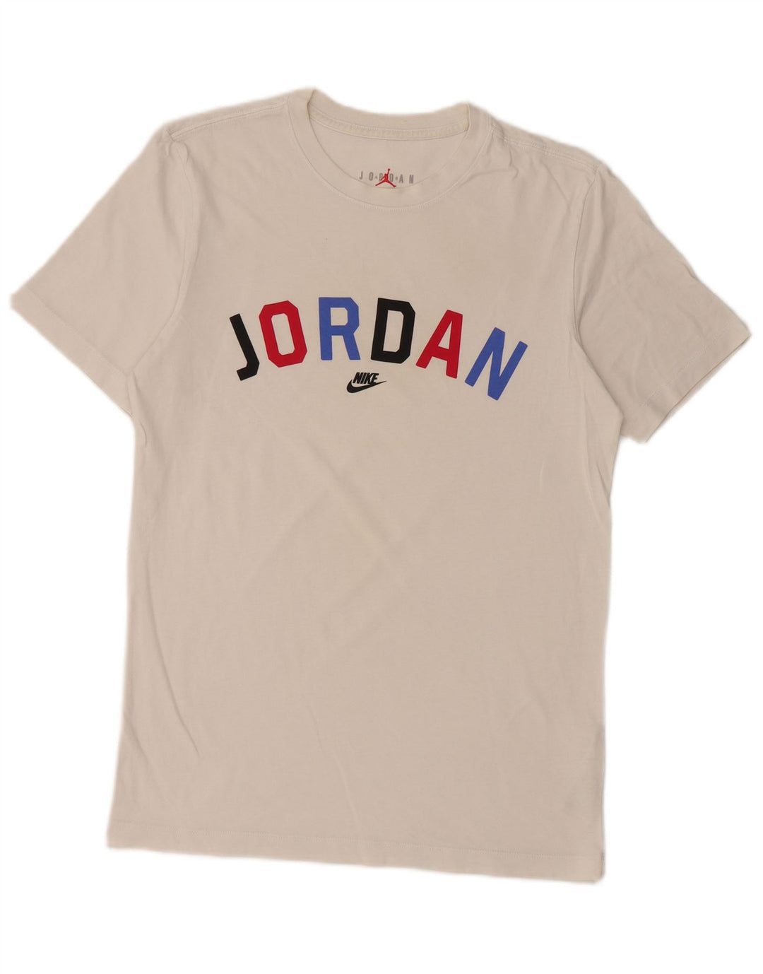 Jordan Mens Graphic T-Shirt Top Small White Cotton